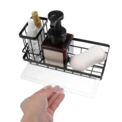 Unique Bargains Kitchen Storage Stainless Steel Sink Caddy 8.27"x3.5"x2.52" -Kitchen Tools Shop GUEST a1d6a4d0 475a 4598 8042 1343736638cb