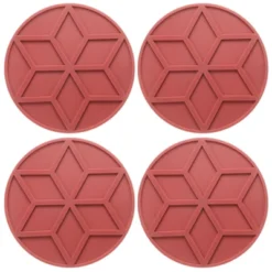 Unique Bargains Round Heat Resistant Non-Slip Silicone Trivet Mat For Pots Coasters 4 Pcs 9 Unique Bargains Round Heat Resistant Non-Slip Silicone Trivet Mat For Pots Coasters 4 Pcs -Kitchen Tools Shop GUEST a2b101bc 630b 4b64 8e98 312f31e927fa