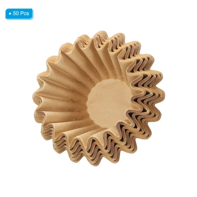 Unique Bargains Cafe Office Home Brewing Paper Disposable Coffee Filters 50 Pcs 4 Unique Bargains Cafe Office Home Brewing Paper Disposable Coffee Filters 50 Pcs - Image 2