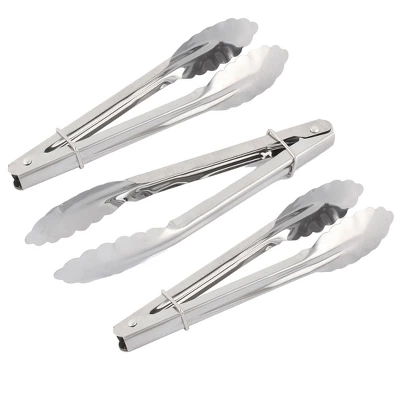 Unique Bargains Kitchen Metal Salad Ice Cake Bread Food Clip Clamp Tongs Silver Tone 3 Pcs 6 Unique Bargains Kitchen Metal Salad Ice Cake Bread Food Clip Clamp Tongs Silver Tone 3 Pcs - Image 4