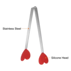 Unique Bargains Stainless Steel Silicone Tips Food Tongs 12 Pcs -Kitchen Tools Shop GUEST a455fd54 871c 4cc1 bd17 1347365ce115