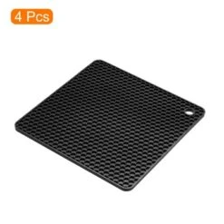 Unique Bargains Silicone Square Hot Pans Pads Heat Resistant Non-Slip Trivets 4 Pcs 15 Unique Bargains Silicone Square Hot Pans Pads Heat Resistant Non-Slip Trivets 4 Pcs -Kitchen Tools Shop GUEST a58faa3d 2a52 4062 a0b3 6c6e4272d446