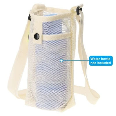 Unique Bargains Mesh Portable Adjustable Strap Water Bottle Bag For Sports 4 Unique Bargains Mesh Portable Adjustable Strap Water Bottle Bag For Sports - Image 2