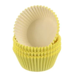 Unique Bargains Greaseproof Disposable Standard Size Cake Cookie Baking Cups 100 Pcs Yellow -Kitchen Tools Shop GUEST a69804be fb69 486d b0cf b944bb39961f