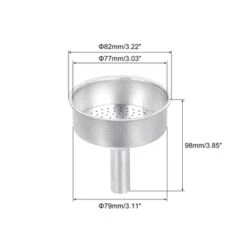 Unique Bargains Aluminium Funnel Filter Replacement For Use Mocha Coffee Maker Pot