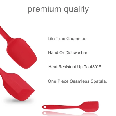 Unique Bargains Heat Resistant Non-scratch Non Stick Dishwasher Safe Spatula Set 4 Unique Bargains Heat Resistant Non-scratch Non Stick Dishwasher Safe Spatula Set - Image 2