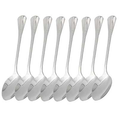 Unique Bargains Kitchen Stainless Steel Food Rice Porridge Soup Holder Spoon 5.9" Length 8 Unique Bargains Kitchen Stainless Steel Food Rice Porridge Soup Holder Spoon 5.9" Length - Image 6