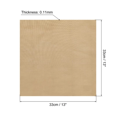 Unique Bargains Heat Resistant Non-Stick Reusable Easy To Clean Baking Mat 13" X 13" Brown 6 Pcs 3 Unique Bargains Heat Resistant Non-Stick Reusable Easy To Clean Baking Mat 13" X 13" Brown 6 Pcs