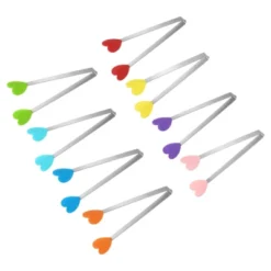 Unique Bargains Stainless Steel Silicone Tips Mini Kitchen Food Tongs 8 Pcs -Kitchen Tools Shop GUEST a9cadfc4 22da 4d52 87b8 8b2f8284f3ef