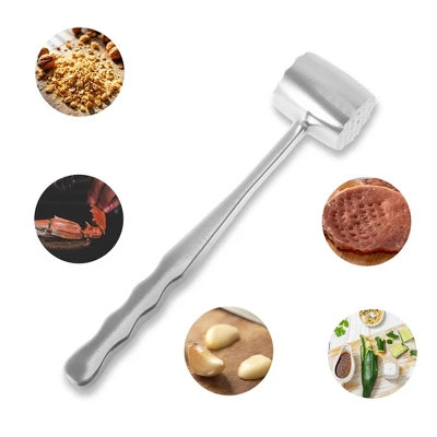 Unique Bargains Round Meat Tenderizer Mallet Silver Tone 1 Pc 6 Unique Bargains Round Meat Tenderizer Mallet Silver Tone 1 Pc - Image 4