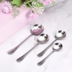 Unique Bargains Stainless Steel Dinner Tea Soup Round Spoons 6 Pcs Silver 14 Unique Bargains Stainless Steel Dinner Tea Soup Round Spoons 6 Pcs Silver -Kitchen Tools Shop GUEST ab2bd115 0224 411b aba6 c6330018747b