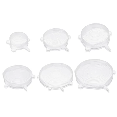 Unique Bargains Reusable Silicone Stretch Lids For Bowls And Food Covers 2 Sets 7 Unique Bargains Reusable Silicone Stretch Lids For Bowls And Food Covers 2 Sets - Image 5