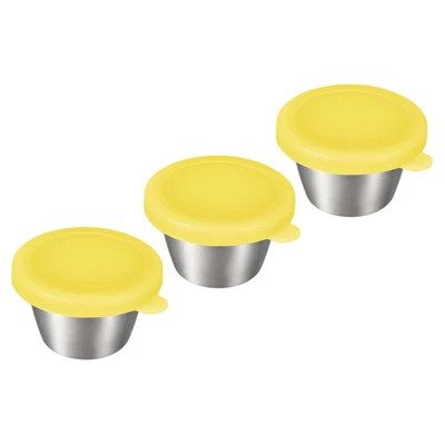 Unique Bargains Stainless Steel Picnic Travel Salad Dressing Condiment Container Cups With Lids 3 Pcs 9 Unique Bargains Stainless Steel Picnic Travel Salad Dressing Condiment Container Cups With Lids 3 Pcs - Image 7