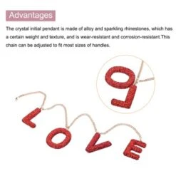 Unique Bargains Letter Hanging Ornaments For Cup Bling Car Letter Charm -Kitchen Tools Shop GUEST ad051506 22db 4026 a5ff f82aa39b9d39