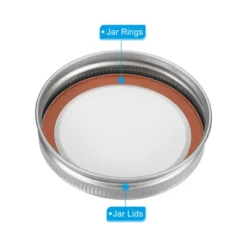 Unique Bargains Regular Mouth Iron Split-Type Leak-Proof Mason Jar Lids 8 Pcs -Kitchen Tools Shop GUEST af2f9d60 0416 42d8 9d89 f0baf40acddb