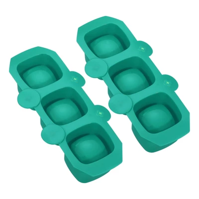 Unique Bargains Silicone Flexible Reusable 3-Cavity Ice Cube Trays 2 Pcs 10 Unique Bargains Silicone Flexible Reusable 3-Cavity Ice Cube Trays 2 Pcs - Image 8