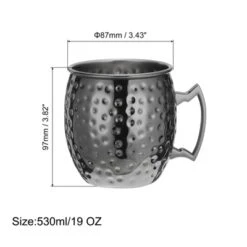 Unique Bargains Stainless Steel Shatterproof Reusable Cocktail Mugs For Wedding