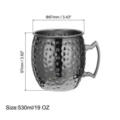 Unique Bargains Stainless Steel Shatterproof Reusable Cocktail Mugs For Wedding 3 Unique Bargains Stainless Steel Shatterproof Reusable Cocktail Mugs For Wedding