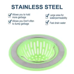 Unique Bargains Plastic Durable Soft Sink Strainer 4.5" Light Green 2 Pcs 10 Unique Bargains Plastic Durable Soft Sink Strainer 4.5" Light Green 2 Pcs -Kitchen Tools Shop GUEST b20bd955 76fa 4779 b72c ec01400cc285
