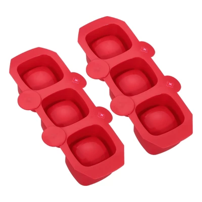 Unique Bargains Silicone Flexible Reusable 3-Cavity Ice Cube Trays 2 Pcs 12 Unique Bargains Silicone Flexible Reusable 3-Cavity Ice Cube Trays 2 Pcs - Image 10