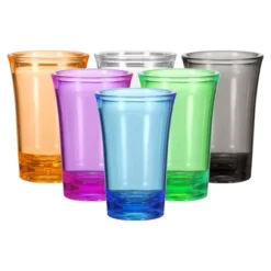 Unique Bargains Polystyrene Ombre Round Spirits Liquors Drinkware Shot Glasses 1.2oz 6 Pcs -Kitchen Tools Shop GUEST b3da2e46 a015 41c5 b9f3 ae687686b297