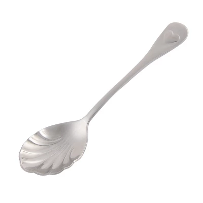 Unique Bargains Stainless Steel Household Shell-shaped Tableware Spoon Silver Tone 1 Pc 6 Unique Bargains Stainless Steel Household Shell-shaped Tableware Spoon Silver Tone 1 Pc - Image 4
