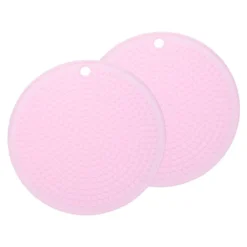 Unique Bargains Round Heat Resistant Silicone Trivet Mat With Hang Hole For Pots 2 Pcs -Kitchen Tools Shop GUEST b6a954b5 4f61 4f22 b02e 2fed8d45b26d