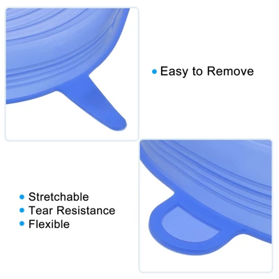 Unique Bargains Reusable Silicone Stretch Lids For Bowls And Food Covers 3 Sets 5 Unique Bargains Reusable Silicone Stretch Lids For Bowls And Food Covers 3 Sets - Image 3