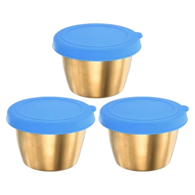 Unique Bargains Reusable Leak Proof Dipping Salad Blue Condiment Containers With Lids 9 Unique Bargains Reusable Leak Proof Dipping Salad Blue Condiment Containers With Lids - Image 7