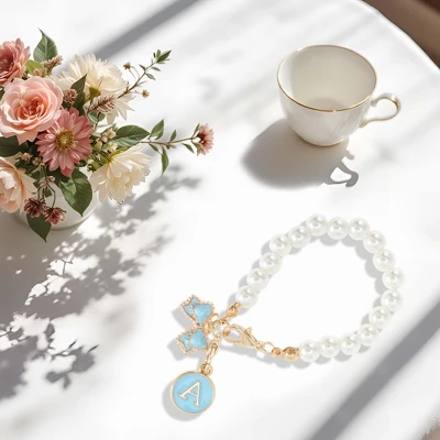 Unique Bargains Pearl Chain Bow Water Cup Pendant 1 Pc 6 Unique Bargains Pearl Chain Bow Water Cup Pendant 1 Pc - Image 4