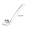 Unique Bargains Stainless Steel Soup Spoon Ladle 9.8" 1Pc