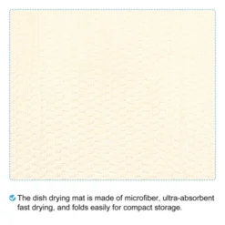 Unique Bargains Microfiber Non-slip Reversible Ultra Absorbent Dish Drying Mat 19.69" X 14.97" Yellow 1 Pc 9 Unique Bargains Microfiber Non-slip Reversible Ultra Absorbent Dish Drying Mat 19.69" X 14.97" Yellow 1 Pc -Kitchen Tools Shop GUEST b93a7b0e 0c14 4fcd a34d 32602819cc0e