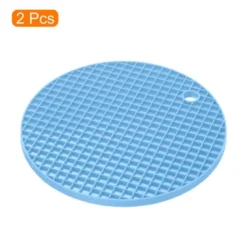 Unique Bargains Silicone Heat Resistant Non-Slip Flexible Trivet Mats Light Blue 2 Pcs 6.3" X 6.3" X 0.24" 6 Unique Bargains Silicone Heat Resistant Non-Slip Flexible Trivet Mats Light Blue 2 Pcs 6.3" X 6.3" X 0.24" -Kitchen Tools Shop GUEST ba1e9707 cb19 4d73 a73f a6837691ebb1