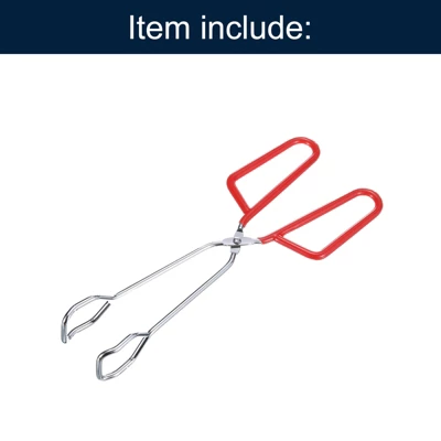 Unique Bargains Electroplating Comfort Grip Heat-Resistant Non-Slip Food Tongs 4 Unique Bargains Electroplating Comfort Grip Heat-Resistant Non-Slip Food Tongs - Image 2