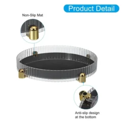 Unique Bargains Kitchen PET Rotating Turntable Lazy Susan Organizer Spice Rack 1 Pc -Kitchen Tools Shop GUEST baebef16 b089 4f89 bff8 8399e77ece68