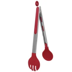 Unique Bargains Non-stick Silicone Round Head Stainless Steel Kitchen Tongs For Cooking 1 Pc -Kitchen Tools Shop GUEST bb100c14 37f0 4add 99c9 9071eac23b77