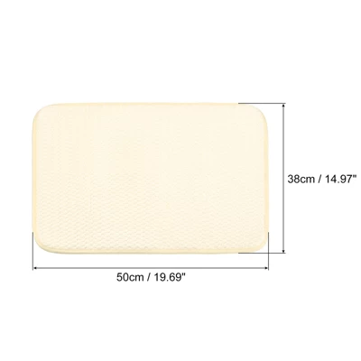Unique Bargains Microfiber Non-slip Reversible Ultra Absorbent Dish Drying Mat 19.69" X 14.97" Yellow 1 Pc 3 Unique Bargains Microfiber Non-slip Reversible Ultra Absorbent Dish Drying Mat 19.69" X 14.97" Yellow 1 Pc