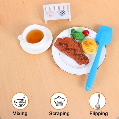 Unique Bargains Heat Resistant Non Stick Dishwasher Safe Seamless Design Spatula Set 4 Pcs 7 Unique Bargains Heat Resistant Non Stick Dishwasher Safe Seamless Design Spatula Set 4 Pcs - Image 5