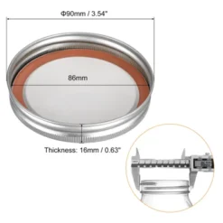 Unique Bargains Leak Proof Tinplate Canning Lids Fits Storage Cover 24 Sets