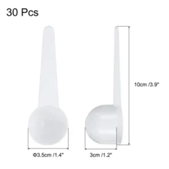 Unique Bargains Plastic Disposable Coffee Spices Measuring Spoon With Short Handle 30 Pcs