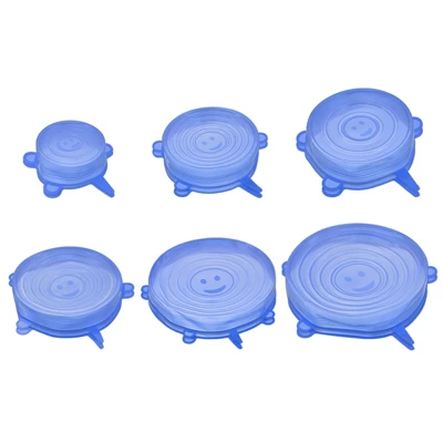 Unique Bargains Reusable Silicone Stretch Lids For Bowls And Food Covers 2 Sets 8 Unique Bargains Reusable Silicone Stretch Lids For Bowls And Food Covers 2 Sets - Image 6