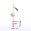 Unique Bargains Star Sequin Letter F Butterfly Tassel Water Cup Pendant Purple 1 Pc