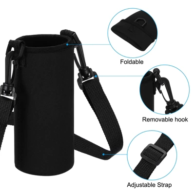 Unique Bargains Neoprene Portable Insulated Adjustable Strap Water Bottle Sling Bags 2 Pcs 5 Unique Bargains Neoprene Portable Insulated Adjustable Strap Water Bottle Sling Bags 2 Pcs - Image 3