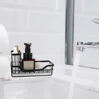 Unique Bargains Kitchen Storage Stainless Steel Sink Caddy 3 Unique Bargains Kitchen Storage Stainless Steel Sink Caddy