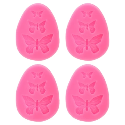 Unique Bargains Silicone Clay Template Fondant Template For Crafts Air Dry DIY Cake 4 Pcs 8 Unique Bargains Silicone Clay Template Fondant Template For Crafts Air Dry DIY Cake 4 Pcs - Image 6