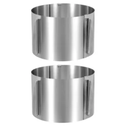Unique Bargains Stainless Steel Round Adjustable Nonstick Cake Ring 2 Pcs -Kitchen Tools Shop GUEST bdc2e014 73c9 48d8 a1a4 c3458916bf7a