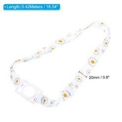 Unique Bargains Adjustable Shoulder Strap Water Bottle Lanyards White 2 Packs