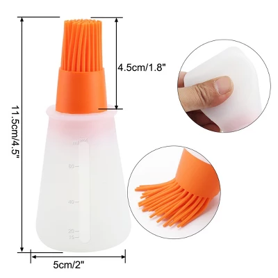 Unique Bargains Household Flexible Heat Resistant Non-stick Oil Bottle Brush Orange Green 2 Pcs 6 Unique Bargains Household Flexible Heat Resistant Non-stick Oil Bottle Brush Orange Green 2 Pcs - Image 4