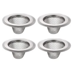 Unique Bargains Stainless Steel Mesh Durable Rust-Proof Kitchen Sink Strainer 4 Pcs -Kitchen Tools Shop GUEST c06b5966 3b6d 4bf5 855c 0e3763bb43dd