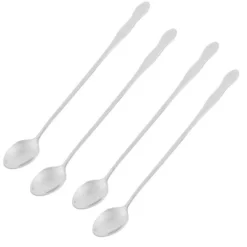 Unique Bargains Stainless Steel Coffee Ice Cream Long Handle Spoon Silver Tone 10" X 1.2" 4 Pcs 15 Unique Bargains Stainless Steel Coffee Ice Cream Long Handle Spoon Silver Tone 10" X 1.2" 4 Pcs -Kitchen Tools Shop GUEST c161b6d4 c2d4 4a6d ac4a 089679bbb49c